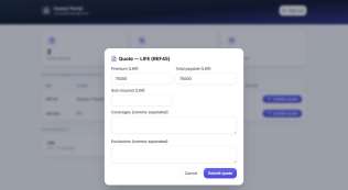 AI-First Insurance Brokerage OS — product screen 6