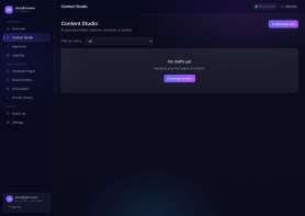 SocialHarness AI — product screen 3